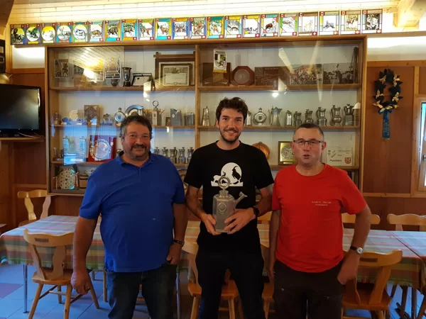 Campionato Sociale B: Vincenzo Crameri 2°, Tiziano Crameri 1°, Luca Lanfranchi 3°
