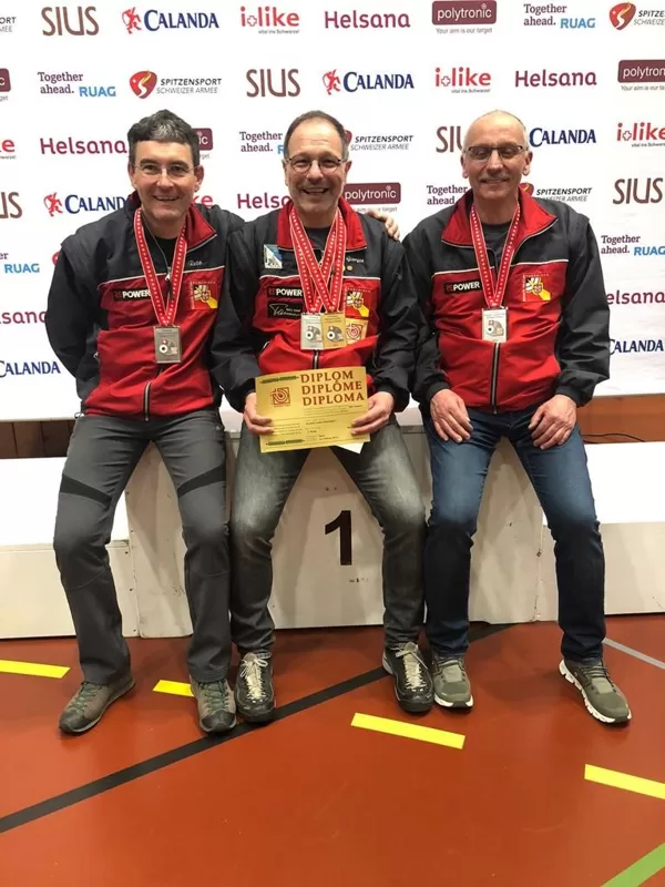 Vicecampioni CH 2023, Giorgio Murbach, Reto Costa e Ruggero Tuena sfiorano la vittoria a B